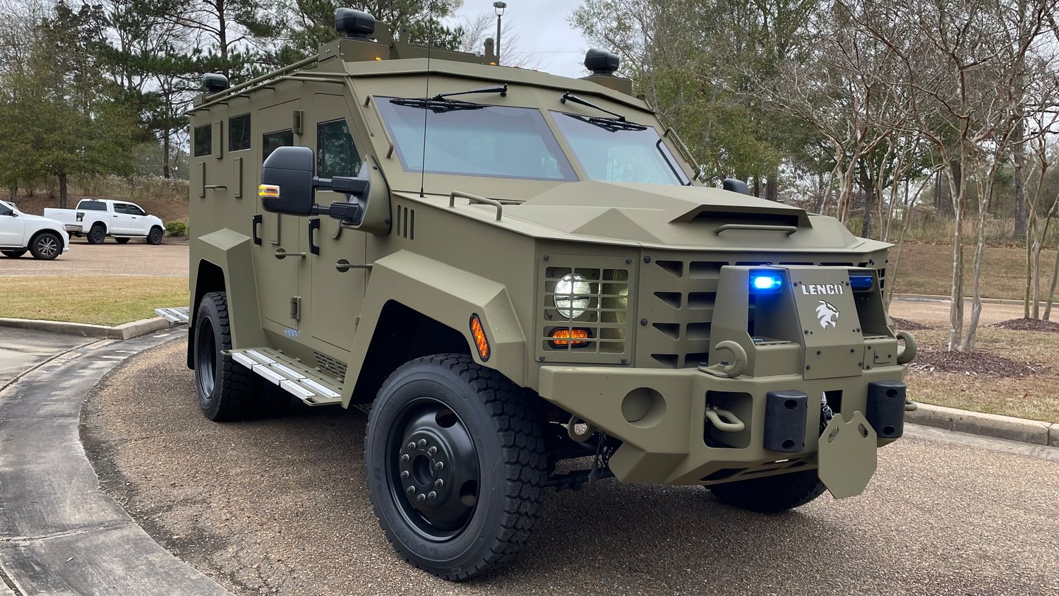 The Madison Police Department recently acquired a new Lenco armored vehicle.